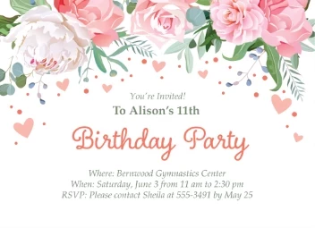 Lovely Flowers Birthday