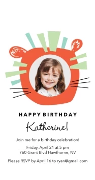 Little Lion Kids Birthday