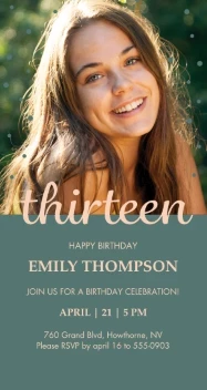 Thirteen Celebration Confetti