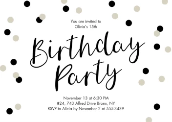 Polka Dots Teen Party