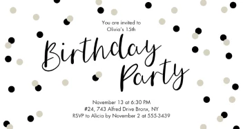 Polka Dots Teen Party