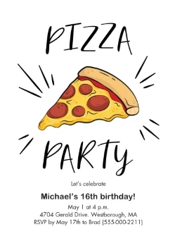 Pizza Party Teen Birthday