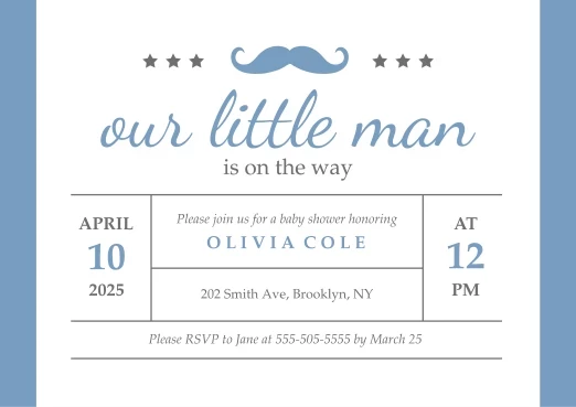 Little Man Baby Shower