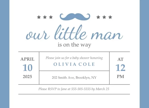 Little Man Baby Shower