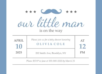 Little Man Baby Shower