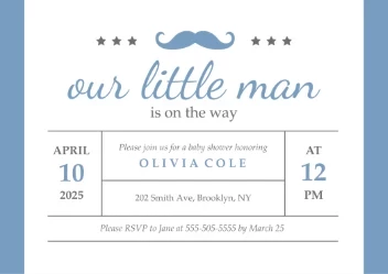 Little Man Baby Shower