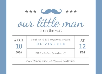 Little Man Baby Shower