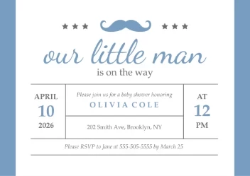 Little Man Baby Shower