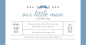 Little Man Baby Shower