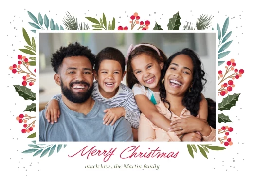 Christmas Floral Frame