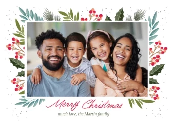 Christmas Floral Frame