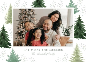 Watercolor Winter Trees