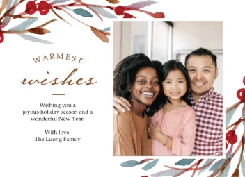 Delicate Warmest Wishes