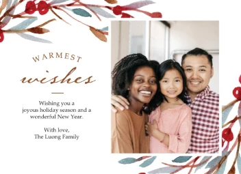 Delicate Warmest Wishes