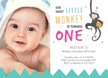 Sweet Monkey First Birthday