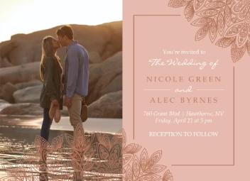 Floral Lace Invitation