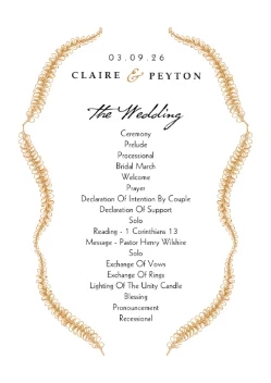 Foil Curvy Leaves Program