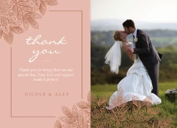 Floral Lace Thank You