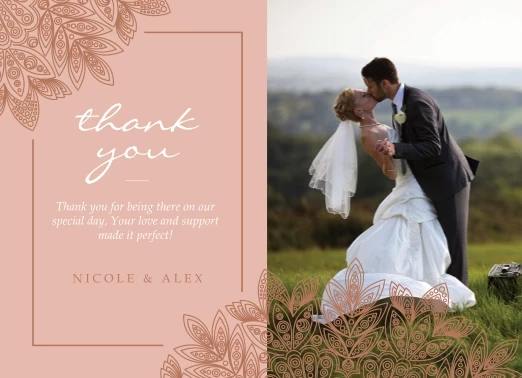 Floral Lace Thank You