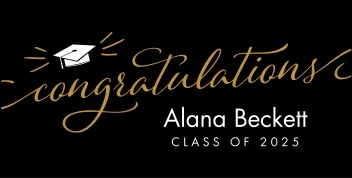 Grad Script Congratulations