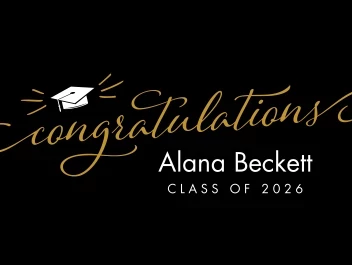 Grad Script Congratulations