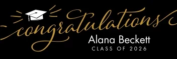 Grad Script Congratulations