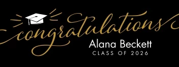 Grad Script Congratulations