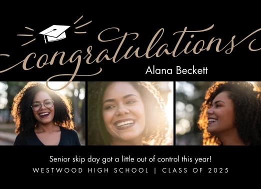 Grad Script Congratulations