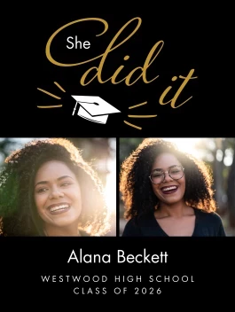 Grad Script Congratulations