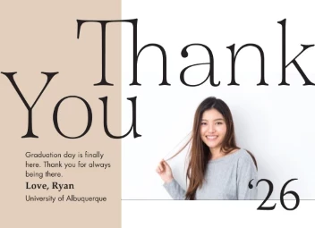 Bold and Modern Thanks