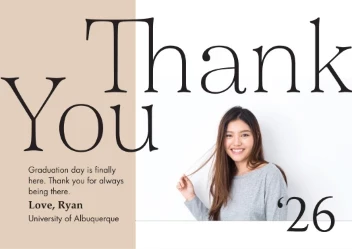 Bold and Modern Thanks