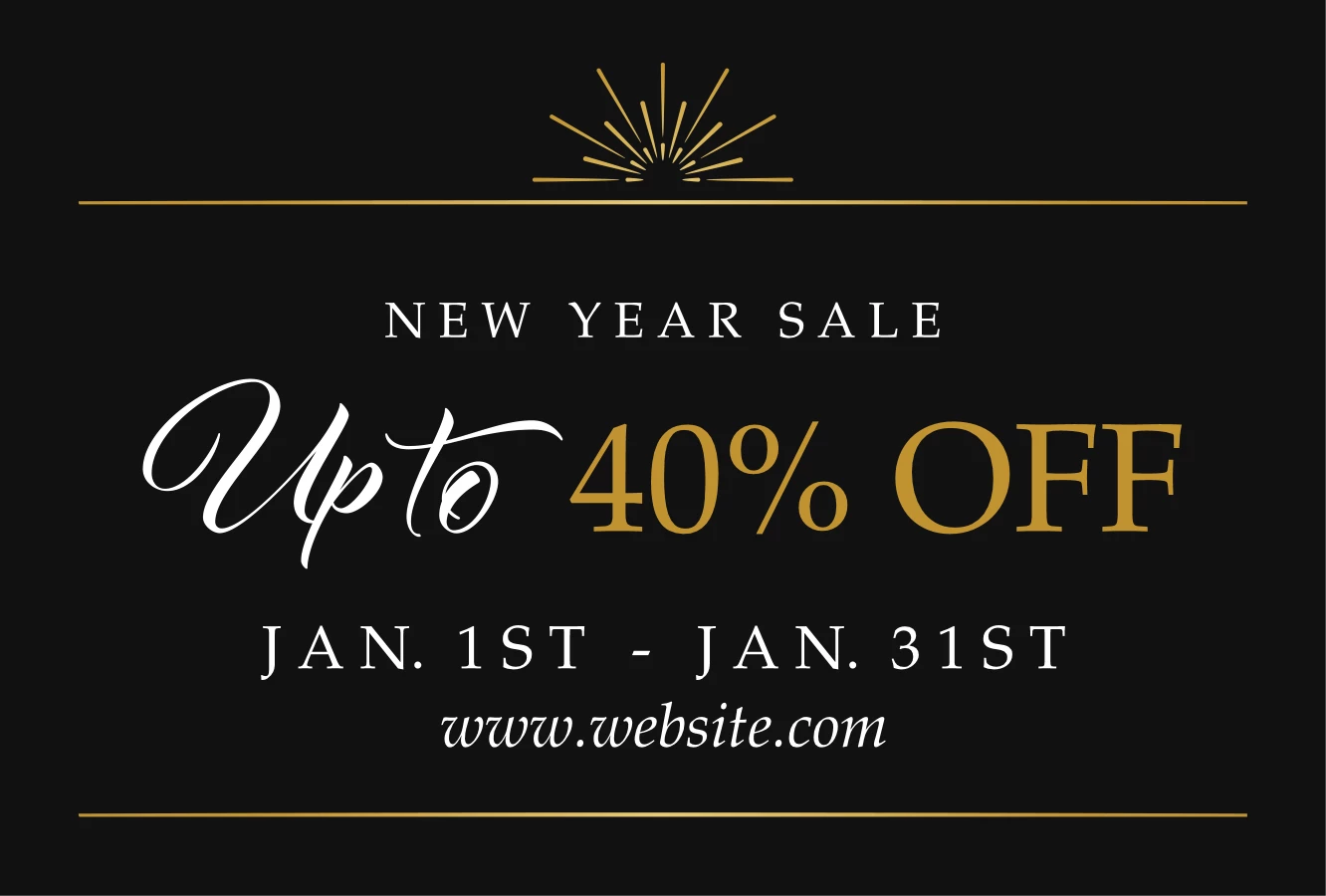 Festive New Year Sale