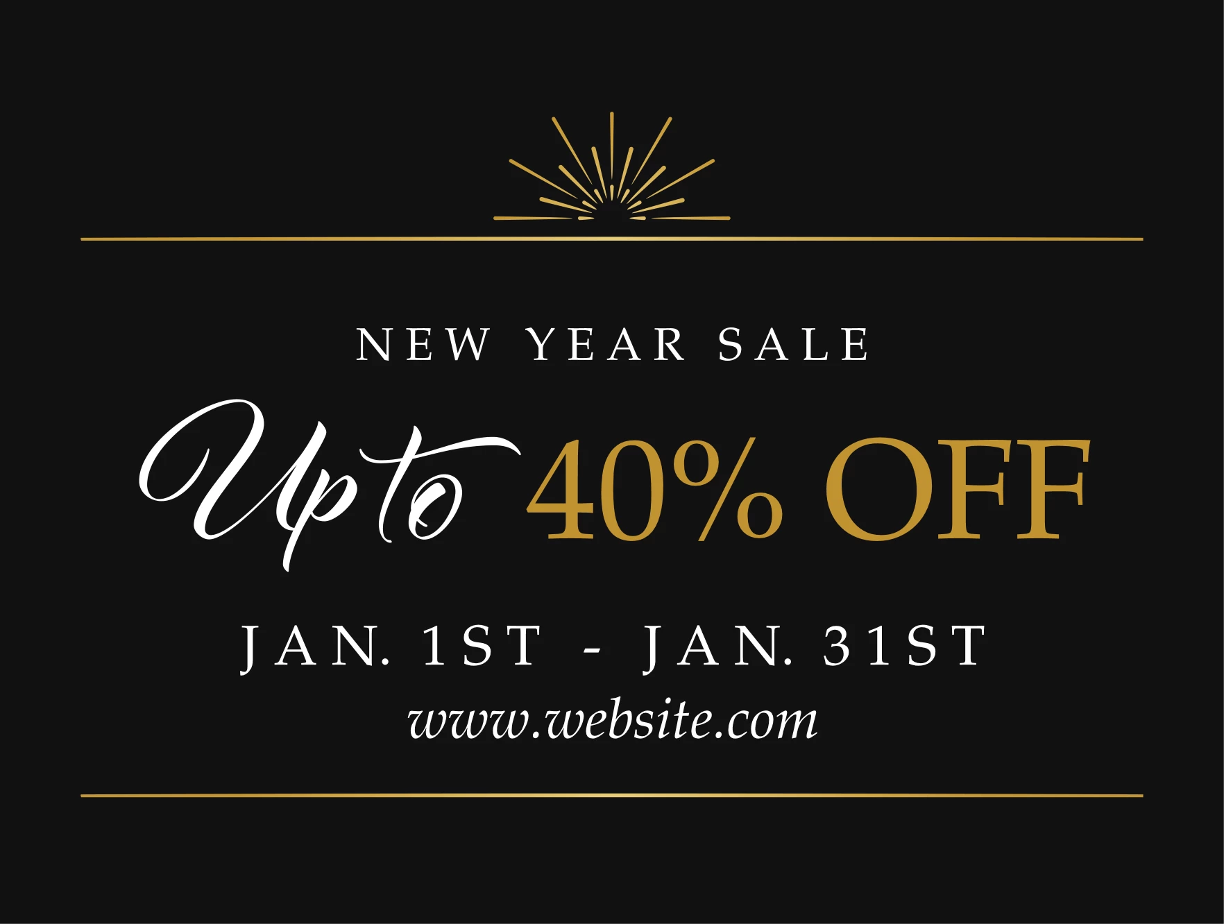 Festive New Year Sale