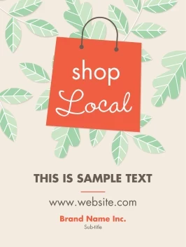 Shop Local Green Leaves