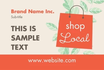 Shop Local Green Leaves