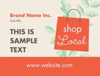 Shop Local Green Leaves