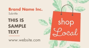 Shop Local Green Leaves