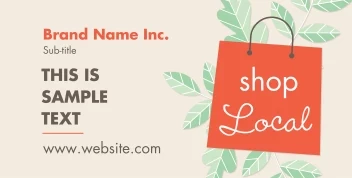 Shop Local Green Leaves