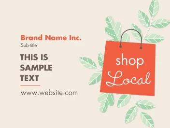 Shop Local Green Leaves