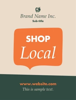 Speech Bubble Shop Local