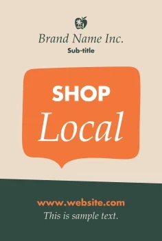 Speech Bubble Shop Local