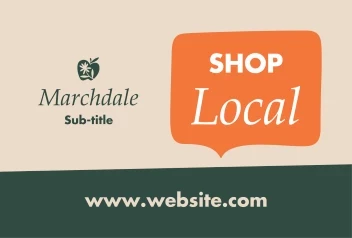 Speech Bubble Shop Local