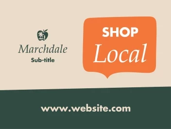 Speech Bubble Shop Local