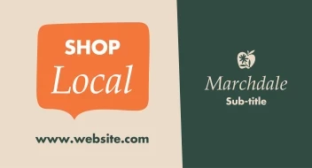 Speech Bubble Shop Local