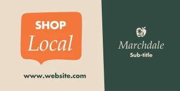 Speech Bubble Shop Local