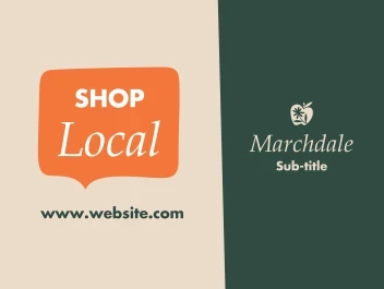 Speech Bubble Shop Local