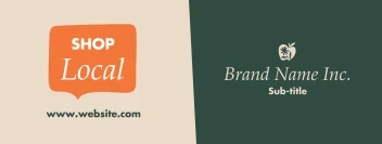 Speech Bubble Shop Local