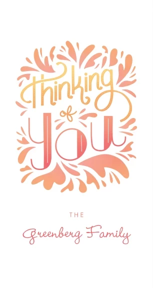 Thinking of You Fun Flourish