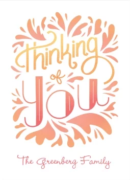 Thinking of You Fun Flourish