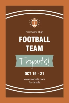 Football Team Tryouts